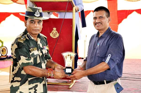 Awarded by B.S.F. on Wagha Border for boosting moral of our soldiers.